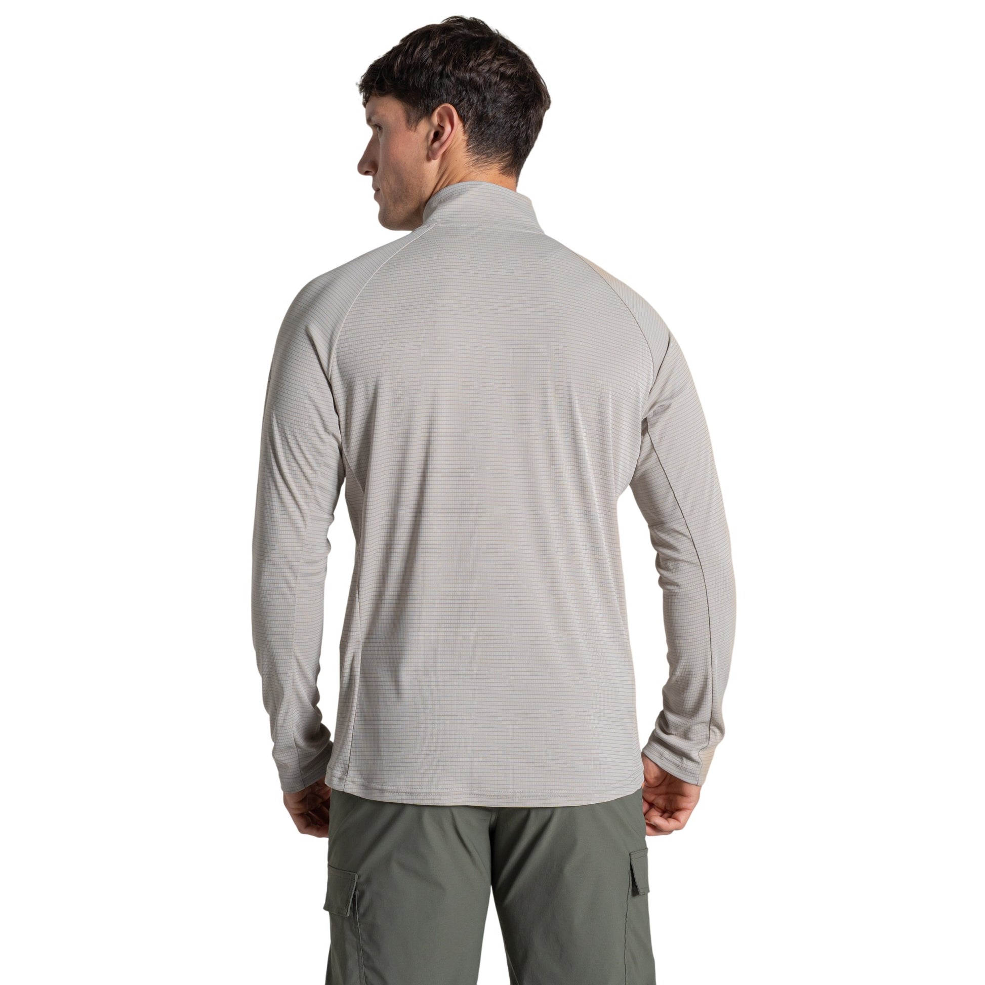 Parchment - Back - Craghoppers Mens Nosilife Half Zip Pullover