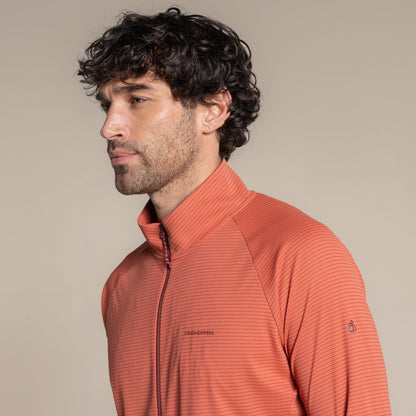 Dark Sahara - Lifestyle - Craghoppers Mens Nosilife Half Zip Pullover