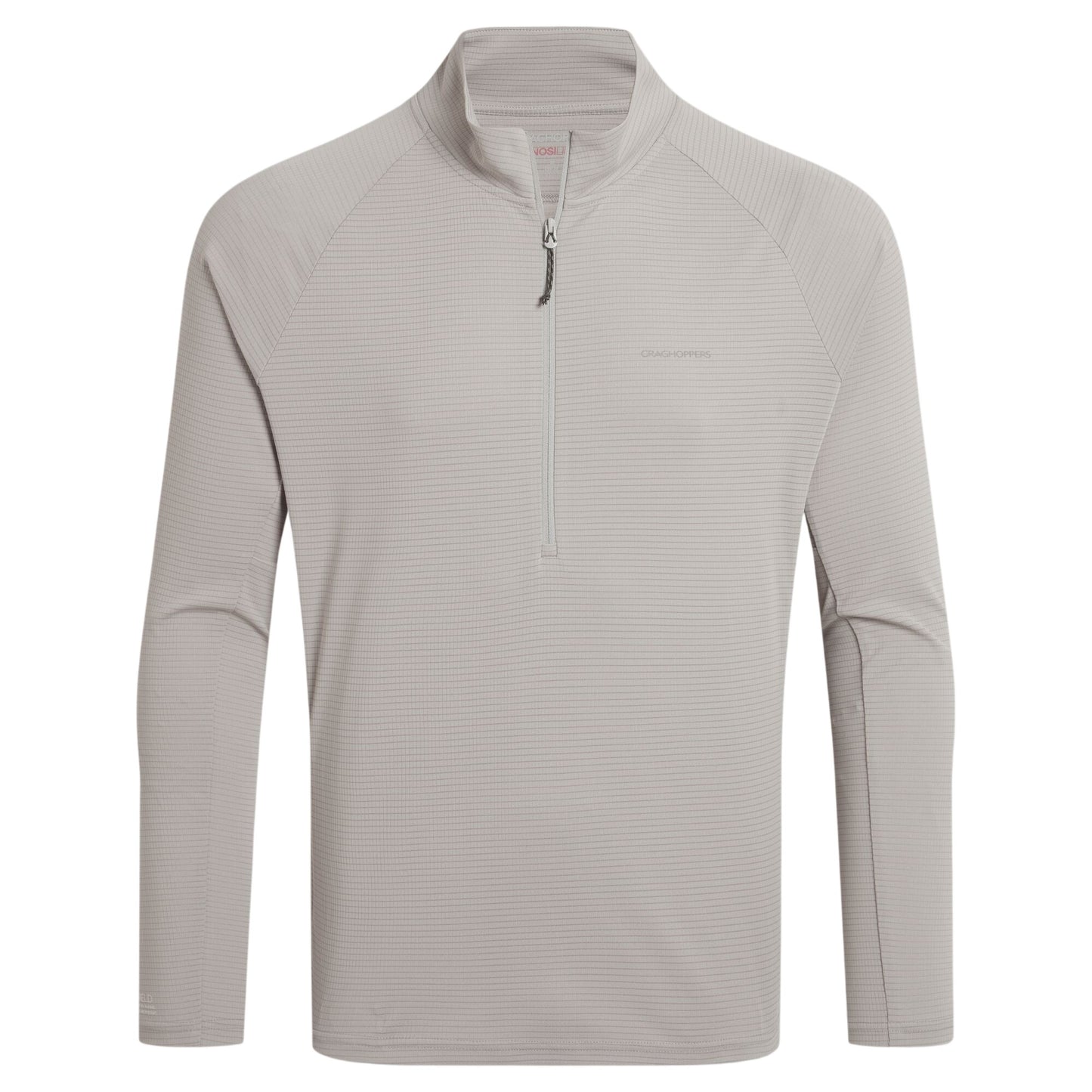 Parchment - Front - Craghoppers Mens Nosilife Half Zip Pullover