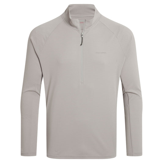 Parchment - Front - Craghoppers Mens Nosilife Half Zip Pullover