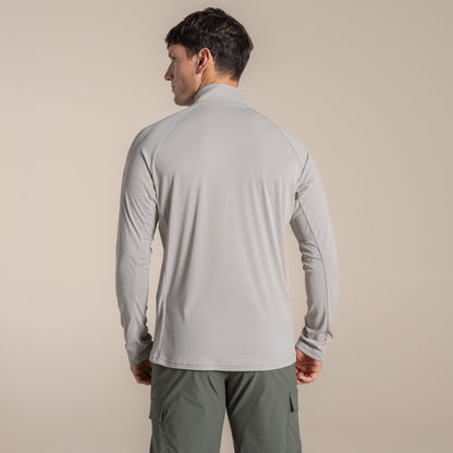 Parchment - Back - Craghoppers Mens Nosilife Half Zip Pullover