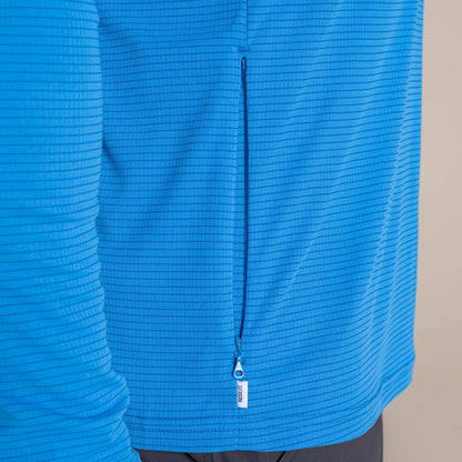 Azure Sky - Side - Craghoppers Mens Nosilife Half Zip Pullover