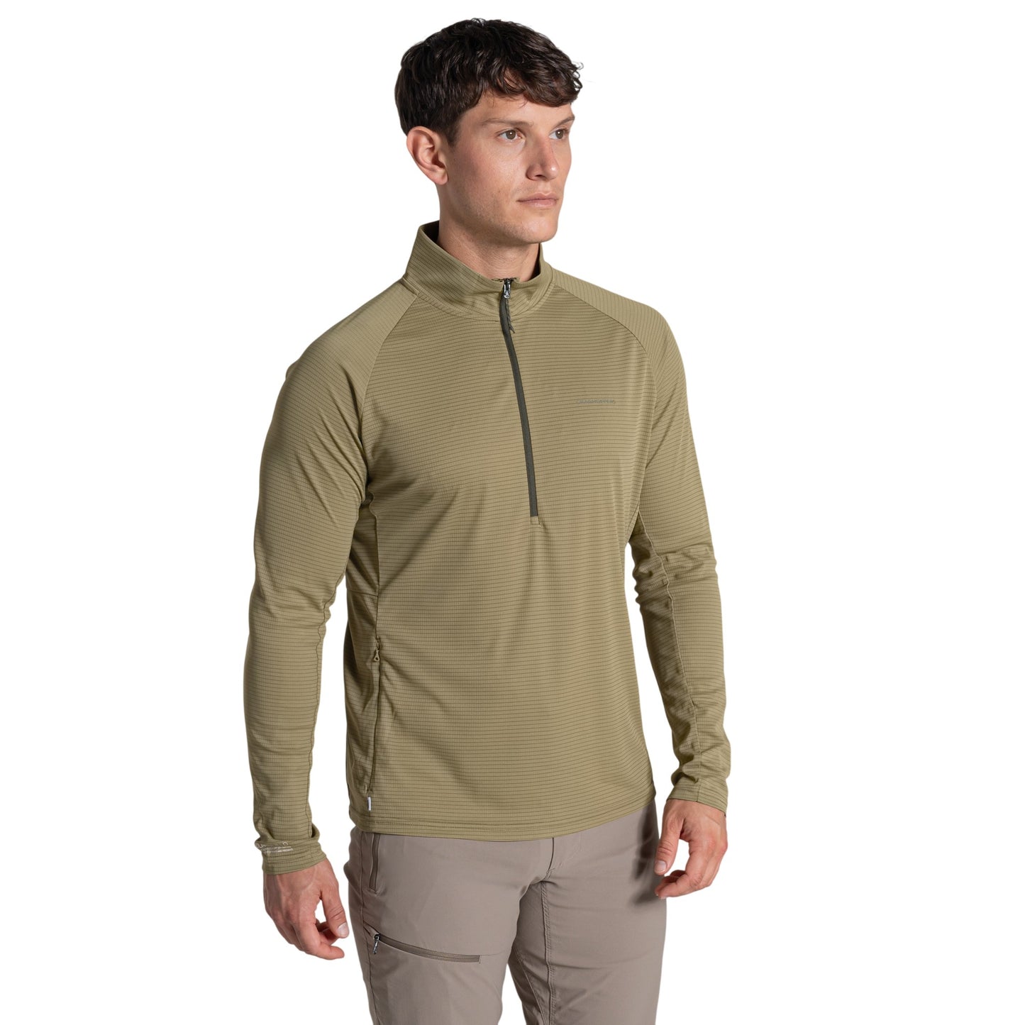 Cardamom - Side - Craghoppers Mens Nosilife Half Zip Pullover