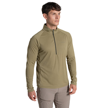 Cardamom - Side - Craghoppers Mens Nosilife Half Zip Pullover