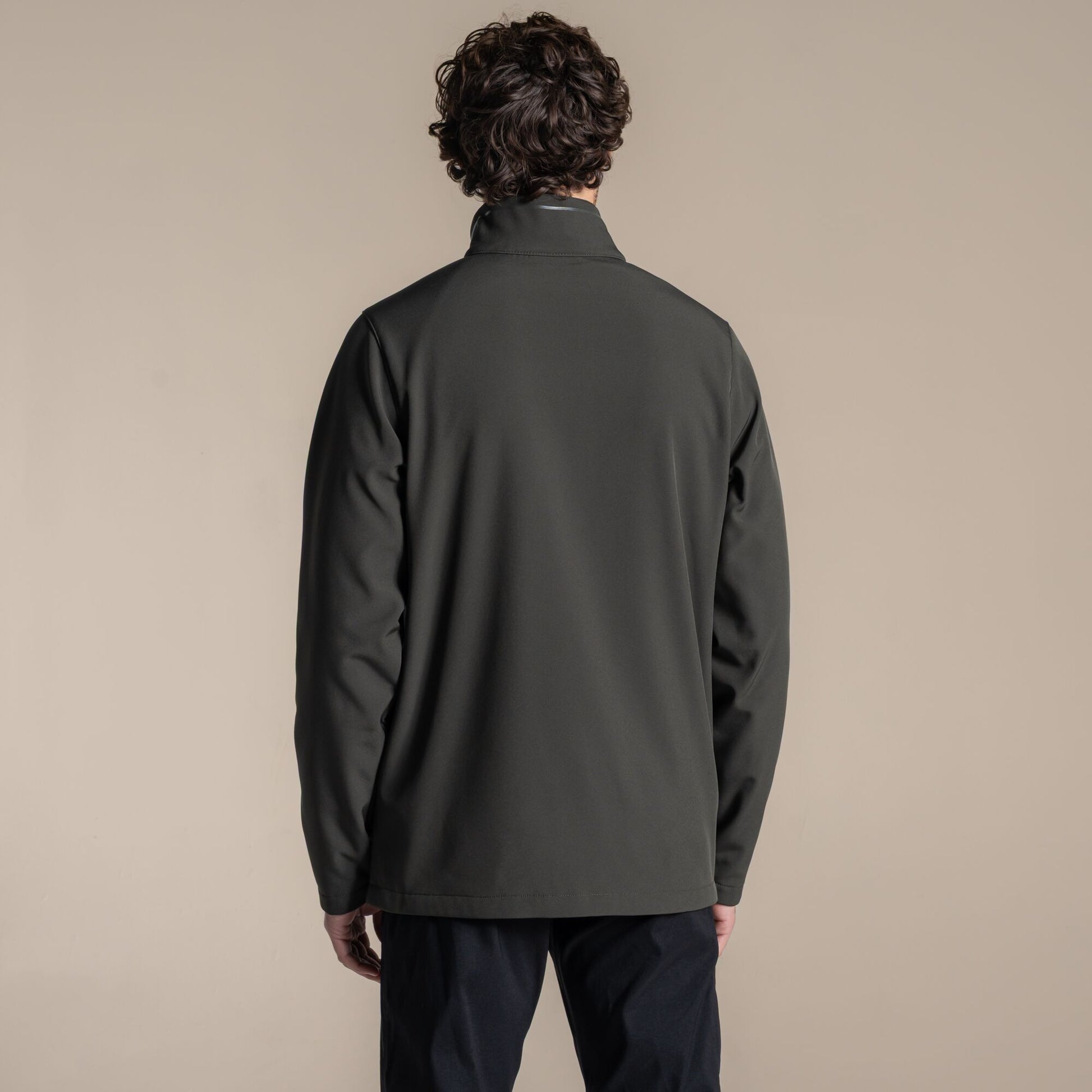 Dark Cedar Green - Back - Craghoppers Mens Expert Basecamp II Soft Shell Jacket