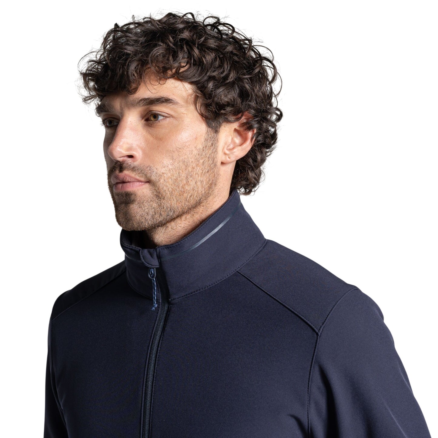 Dark Navy - Side - Craghoppers Mens Expert Basecamp II Soft Shell Jacket