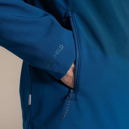 Poseidon Blue - Side - Craghoppers Mens Expert Basecamp II Soft Shell Jacket