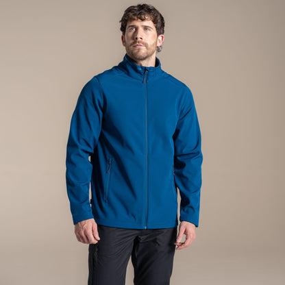 Poseidon Blue - Pack Shot - Craghoppers Mens Expert Basecamp II Soft Shell Jacket