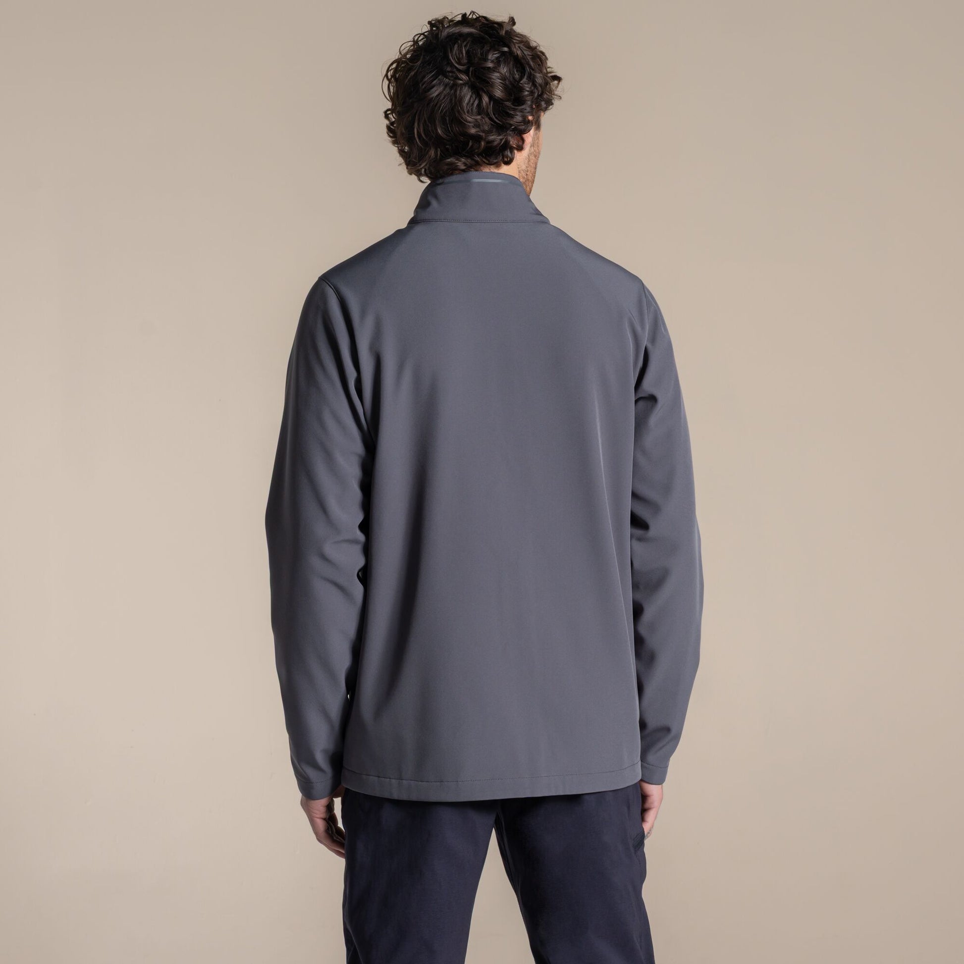 Carbon Grey - Back - Craghoppers Mens Expert Basecamp II Soft Shell Jacket
