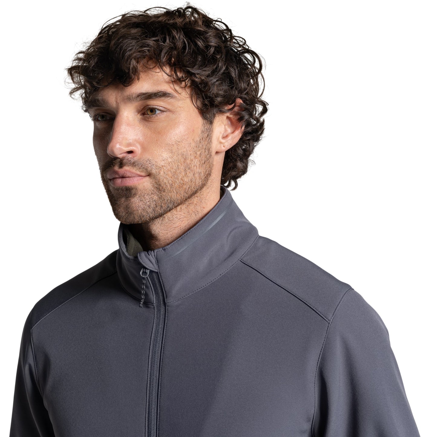 Carbon Grey - Side - Craghoppers Mens Expert Basecamp II Soft Shell Jacket