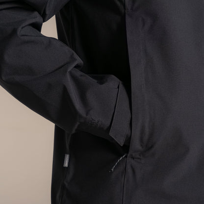 Black - Side - Craghoppers Mens Expert Basecamp Waterproof Jacket