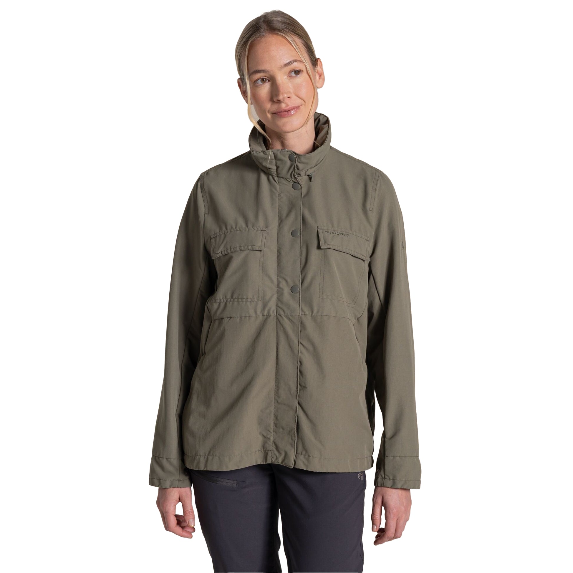 Wild Olive - Side - Craghoppers Womens-Ladies Farah Nosilife Jacket
