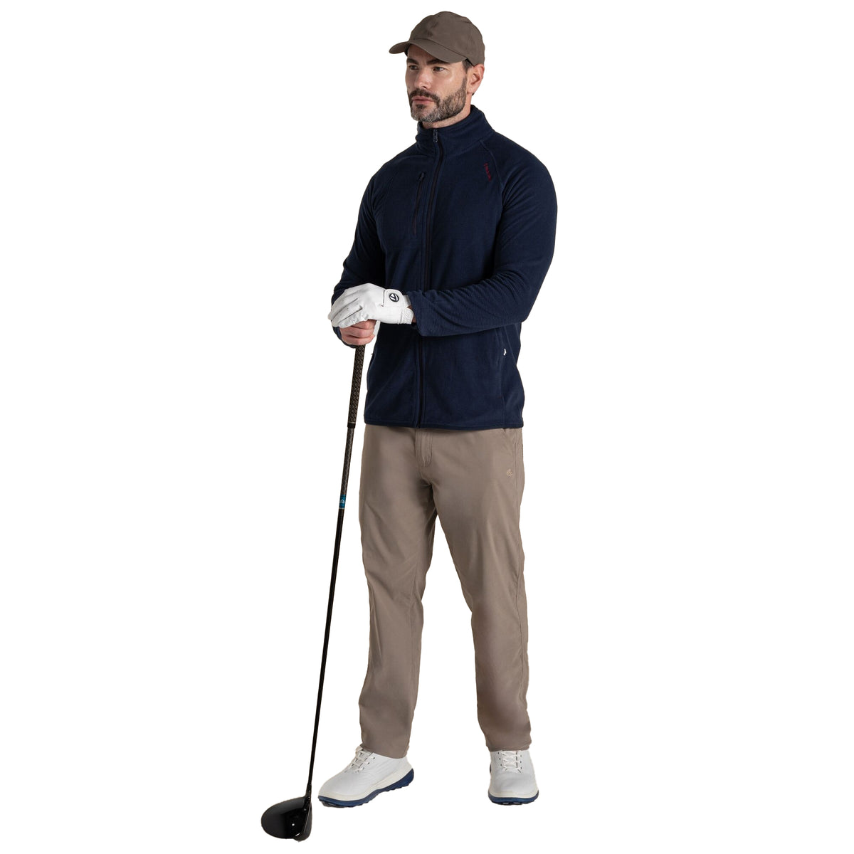 Blue Navy - Lifestyle - Craghoppers Mens Bromsgrove Nosilife Full Zip Golf Fleece Jacket