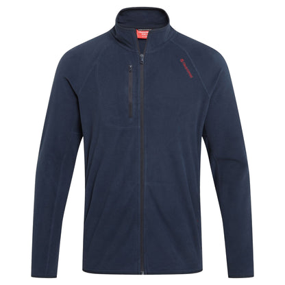 Blue Navy - Front - Craghoppers Mens Bromsgrove Nosilife Full Zip Golf Fleece Jacket