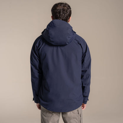 Dark Navy - Back - Craghoppers Mens 3 in 1 Waterproof Jacket