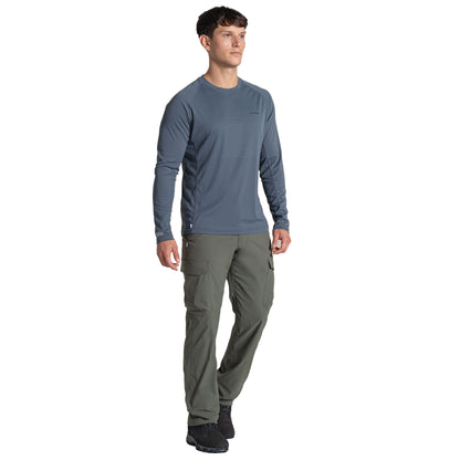 Dark Pewter - Lifestyle - Craghoppers Mens SolarShield+ Nosilife Long-Sleeved T-Shirt