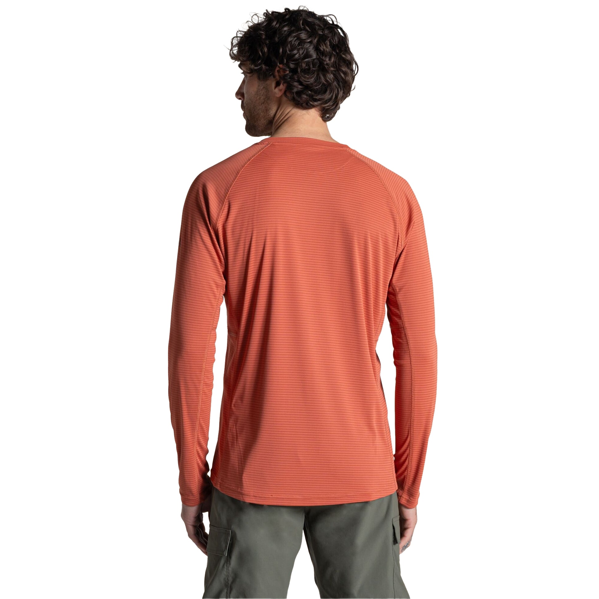 Dark Sahara - Back - Craghoppers Mens SolarShield+ Nosilife Long-Sleeved T-Shirt