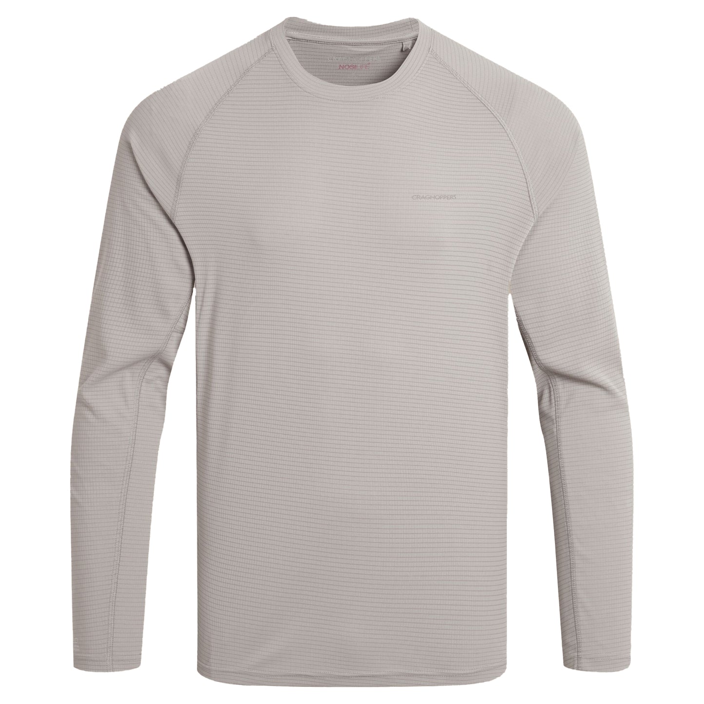 Parchment - Front - Craghoppers Mens SolarShield+ Nosilife Long-Sleeved T-Shirt