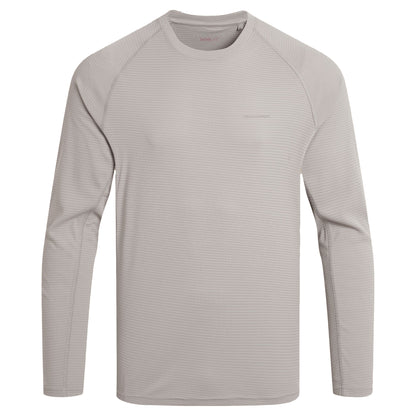 Parchment - Front - Craghoppers Mens SolarShield+ Nosilife Long-Sleeved T-Shirt