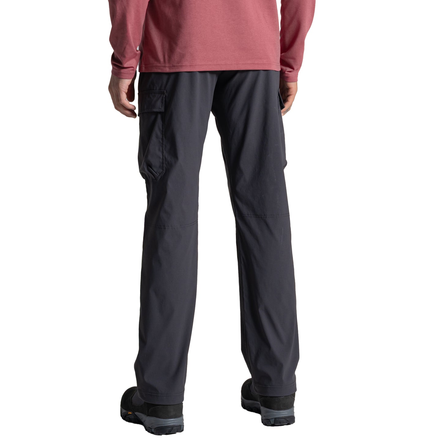 Dark Iron - Back - Craghoppers Mens Rif Stretch Nosilife Cargo Trousers