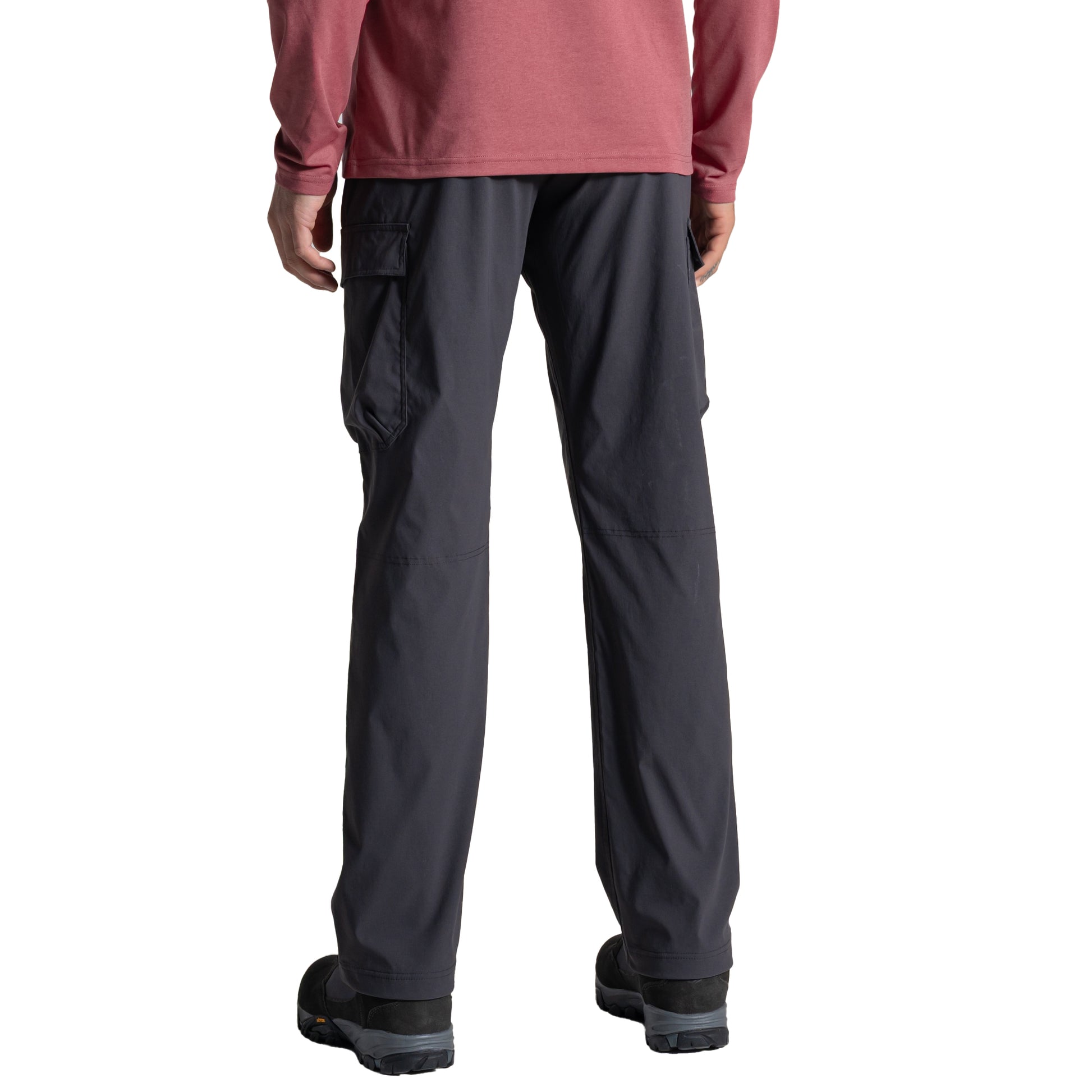 Dark Iron - Back - Craghoppers Mens Rif Stretch Nosilife Cargo Trousers