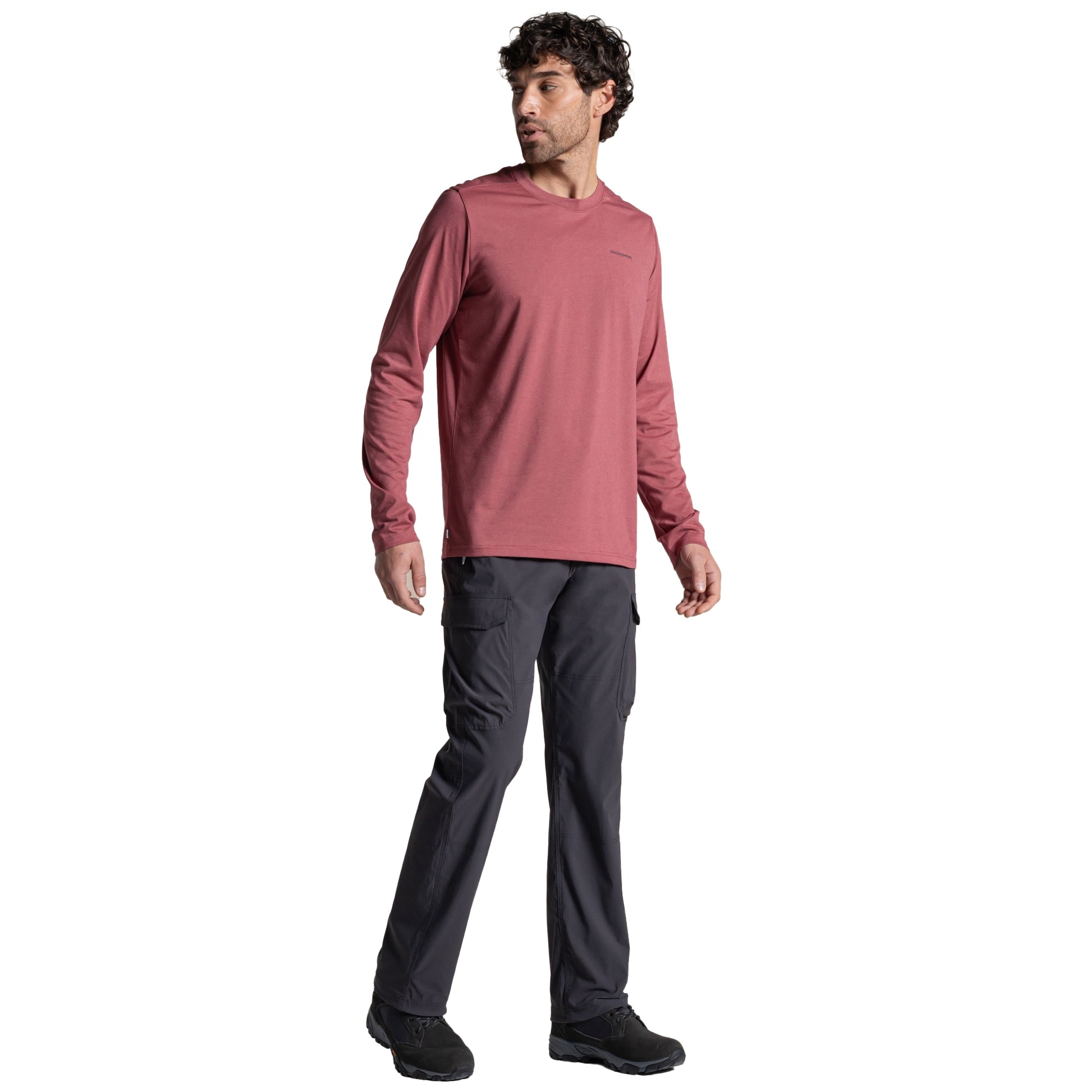 Dark Iron - Pack Shot - Craghoppers Mens Rif Stretch Nosilife Cargo Trousers