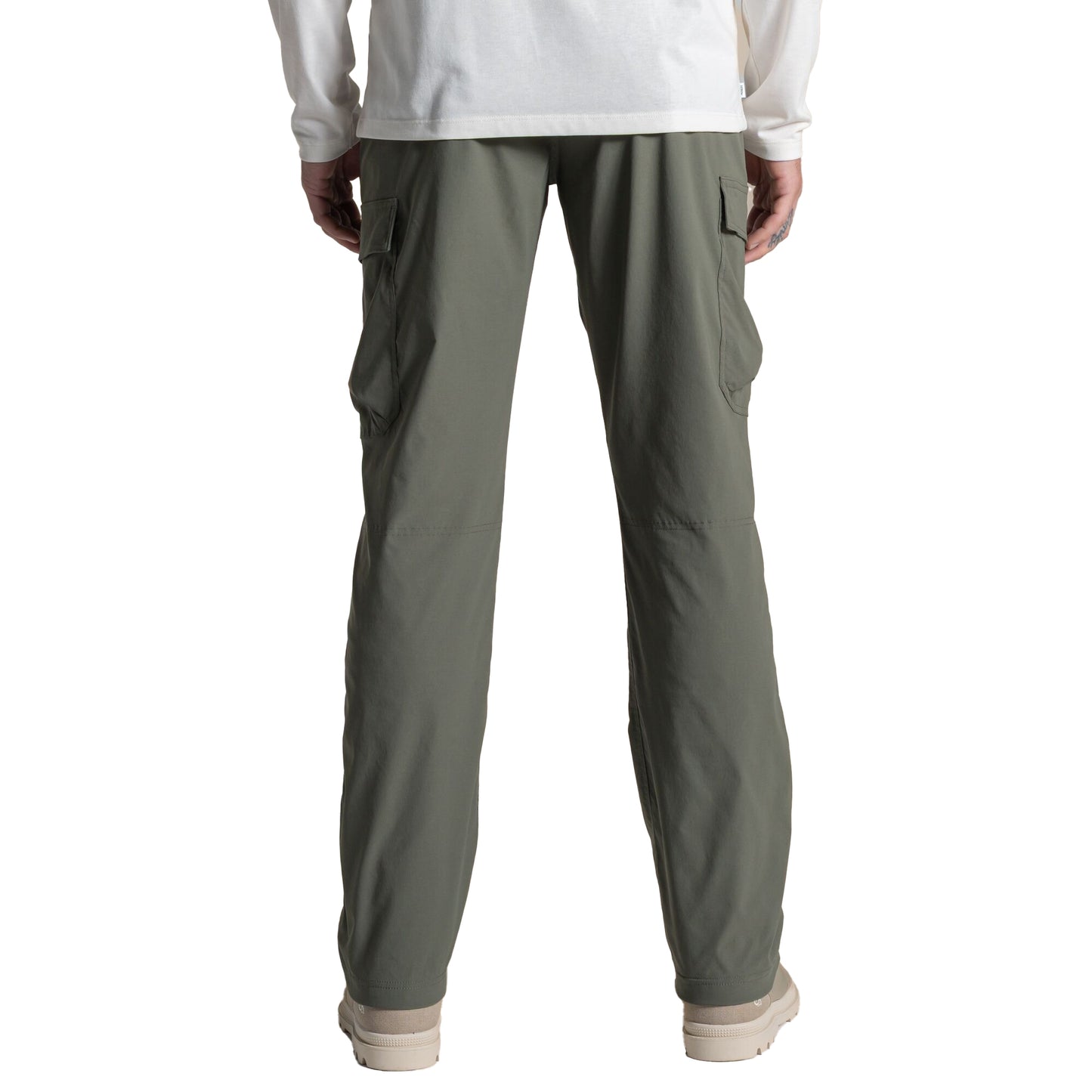 Dark Sage - Back - Craghoppers Mens Rif Stretch Nosilife Cargo Trousers