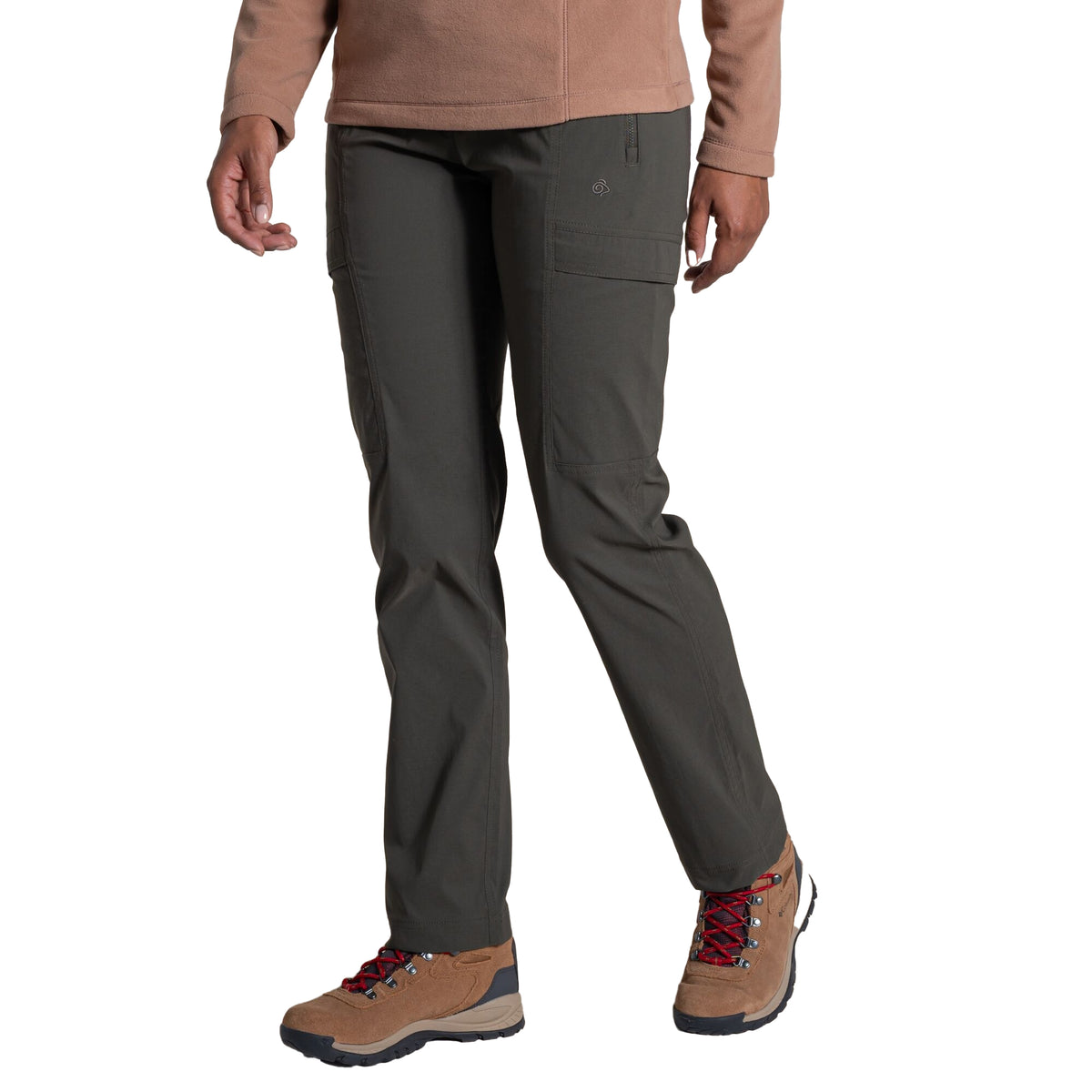 Mid Khaki - Lifestyle - Craghoppers Womens-Ladies Kiwi Pro Cargo Trousers