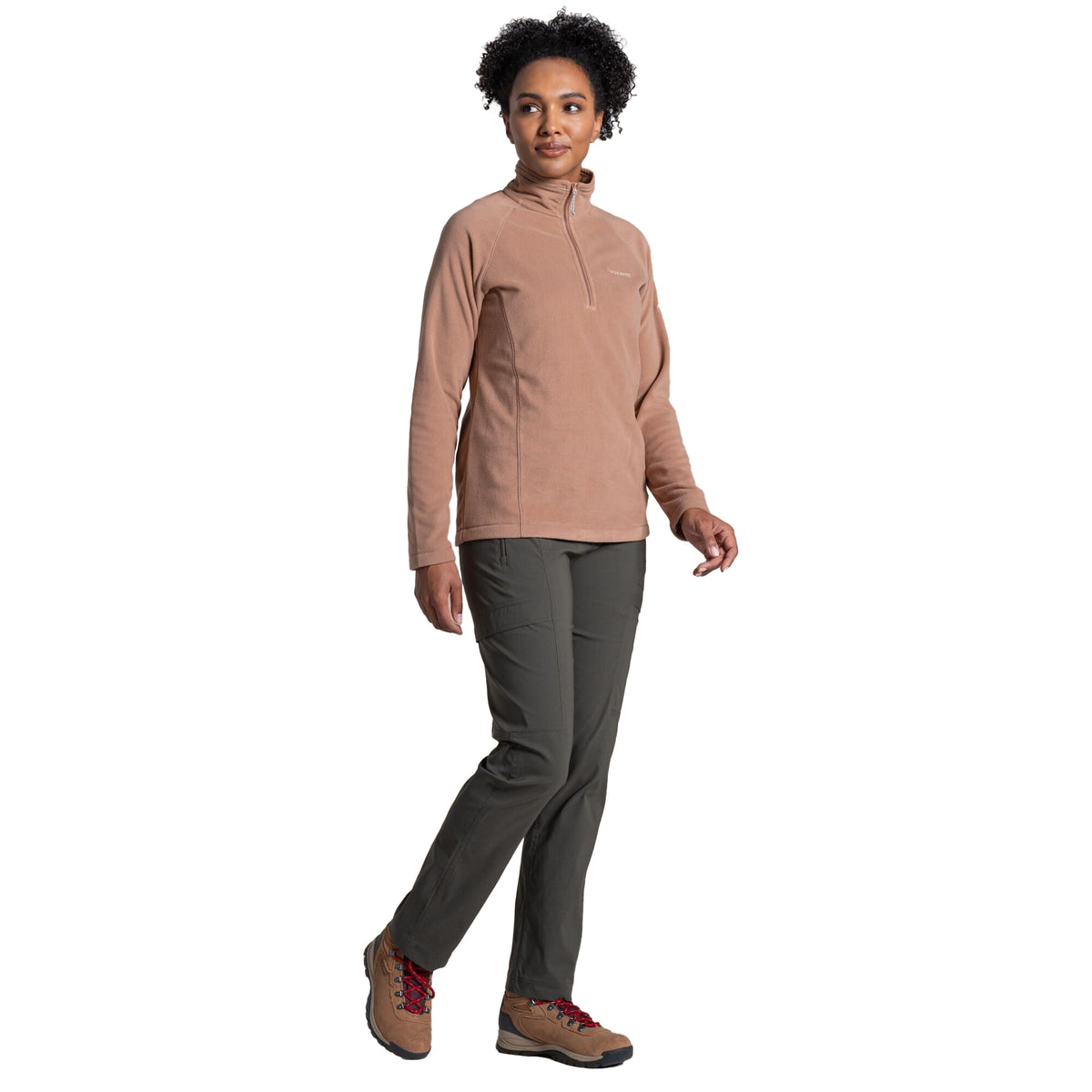 Mid Khaki - Pack Shot - Craghoppers Womens-Ladies Kiwi Pro Cargo Trousers