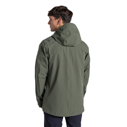 Dark Sage - Back - Craghoppers Mens Lorton II Waterproof Jacket