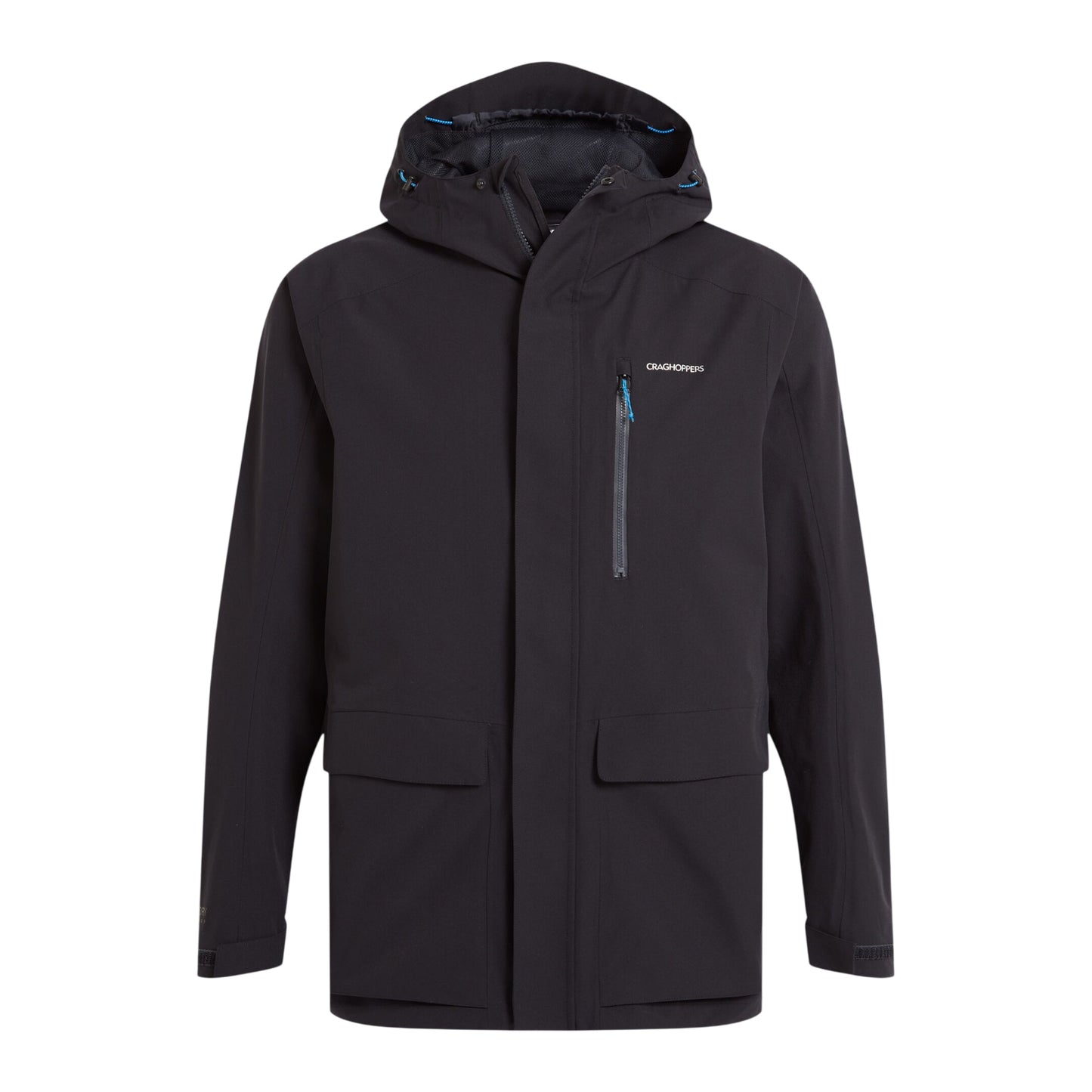 Dark Navy - Front - Craghoppers Mens Lorton II Waterproof Jacket