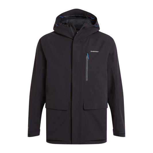 Dark Navy - Front - Craghoppers Mens Lorton II Waterproof Jacket