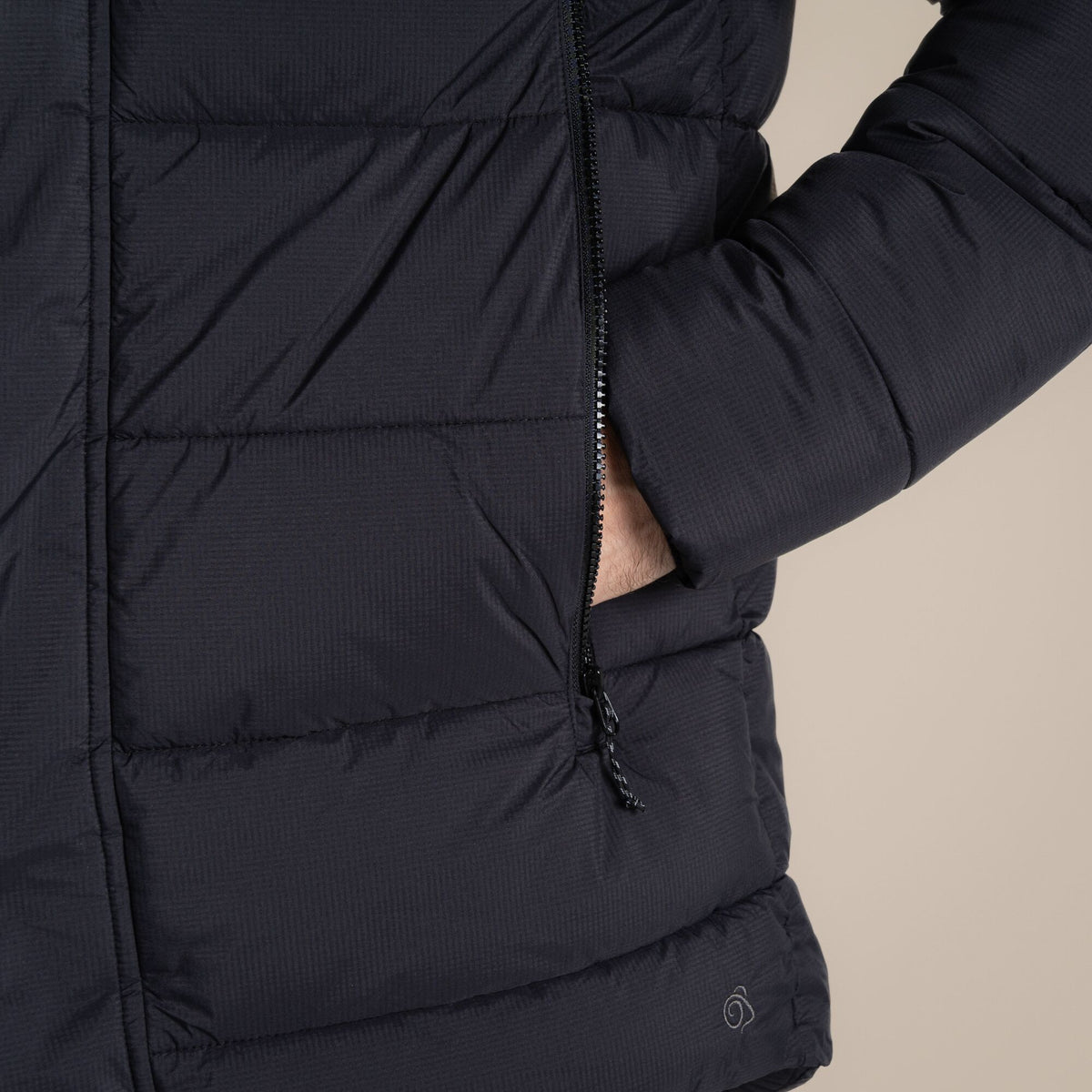 Black - Close up - Craghoppers Unisex Adult Expert Padded Padded Jacket