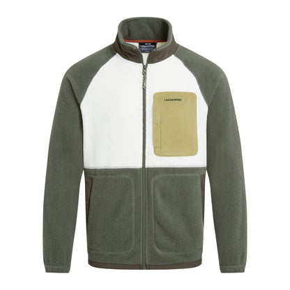 Dark Sage-Ecru - Front - Craghoppers Mens Dades Colour Block Jacket