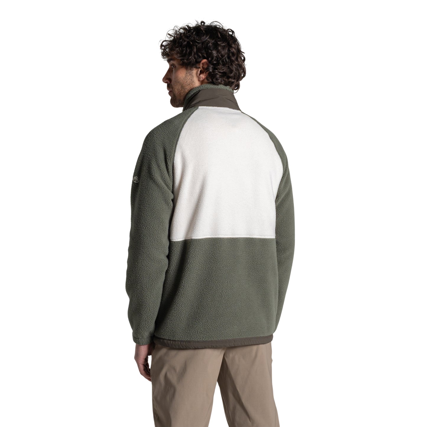 Dark Sage-Ecru - Back - Craghoppers Mens Dades Colour Block Jacket
