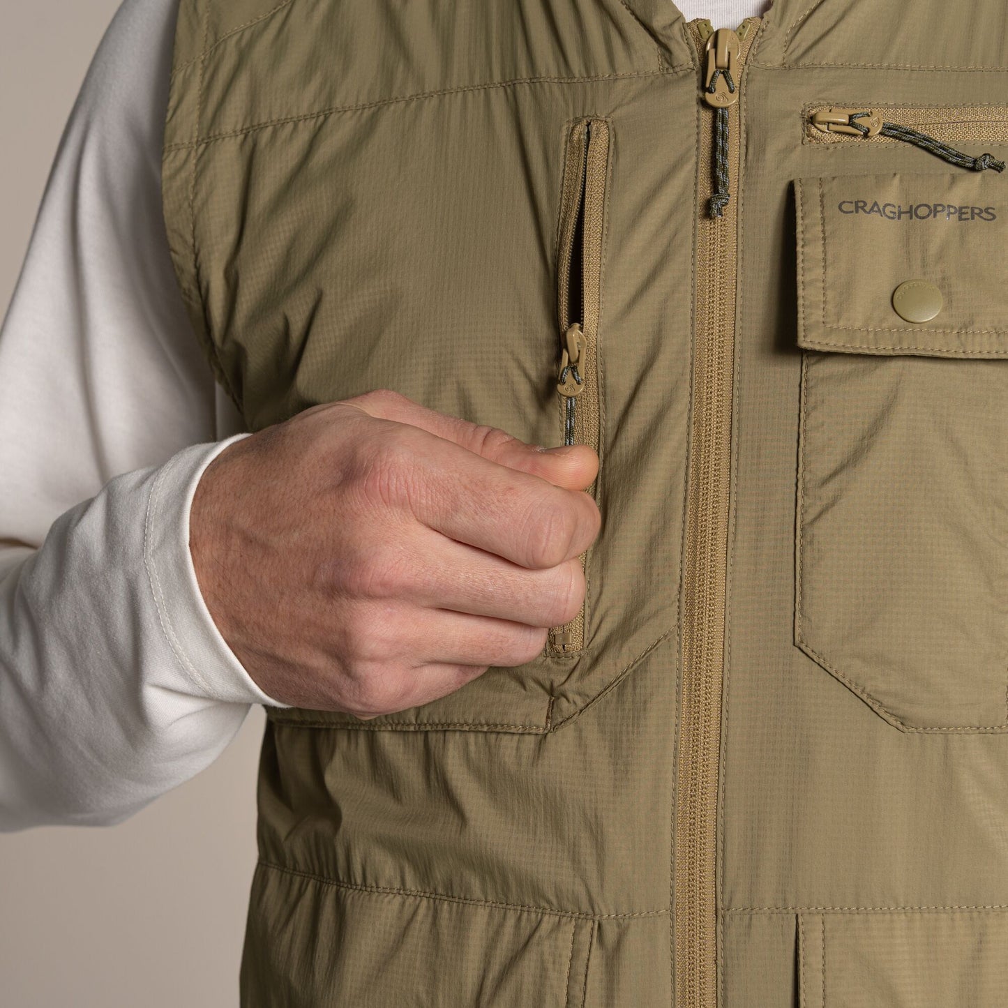 Cardamom - Pack Shot - Craghoppers Mens Sebou Nosilife Gilet