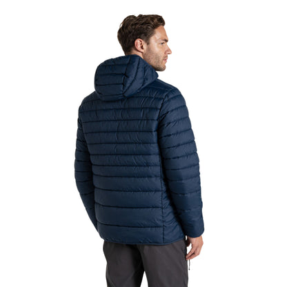Blue Navy - Back - Craghoppers Mens Compresslite IX Hooded Padded Jacket