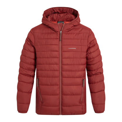 Red Jasper - Front - Craghoppers Mens Compresslite IX Hooded Padded Jacket
