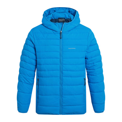 Sky Azure - Front - Craghoppers Mens Compresslite IX Hooded Padded Jacket