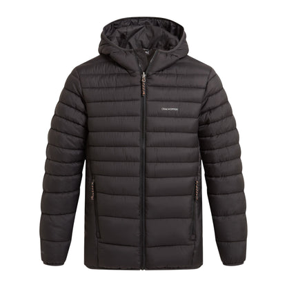 Black - Front - Craghoppers Mens Compresslite IX Hooded Padded Jacket
