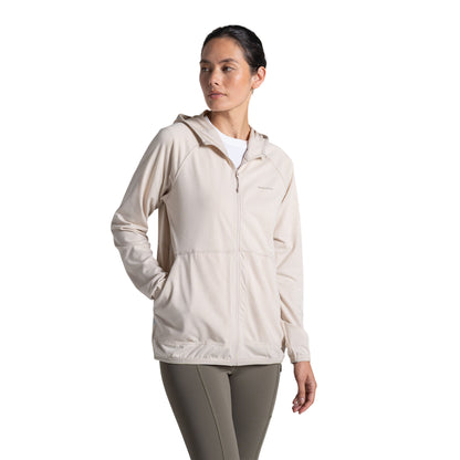 Oyster Marl - Side - Craghoppers Womens-Ladies Aya Nosilife Hooded Jacket