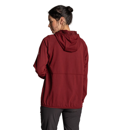 Riad Red - Back - Craghoppers Womens-Ladies Aya Nosilife Hooded Jacket