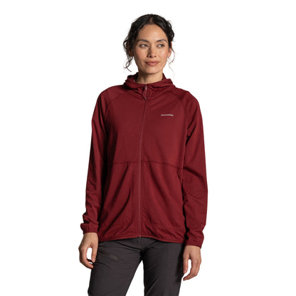 Riad Red - Side - Craghoppers Womens-Ladies Aya Nosilife Hooded Jacket
