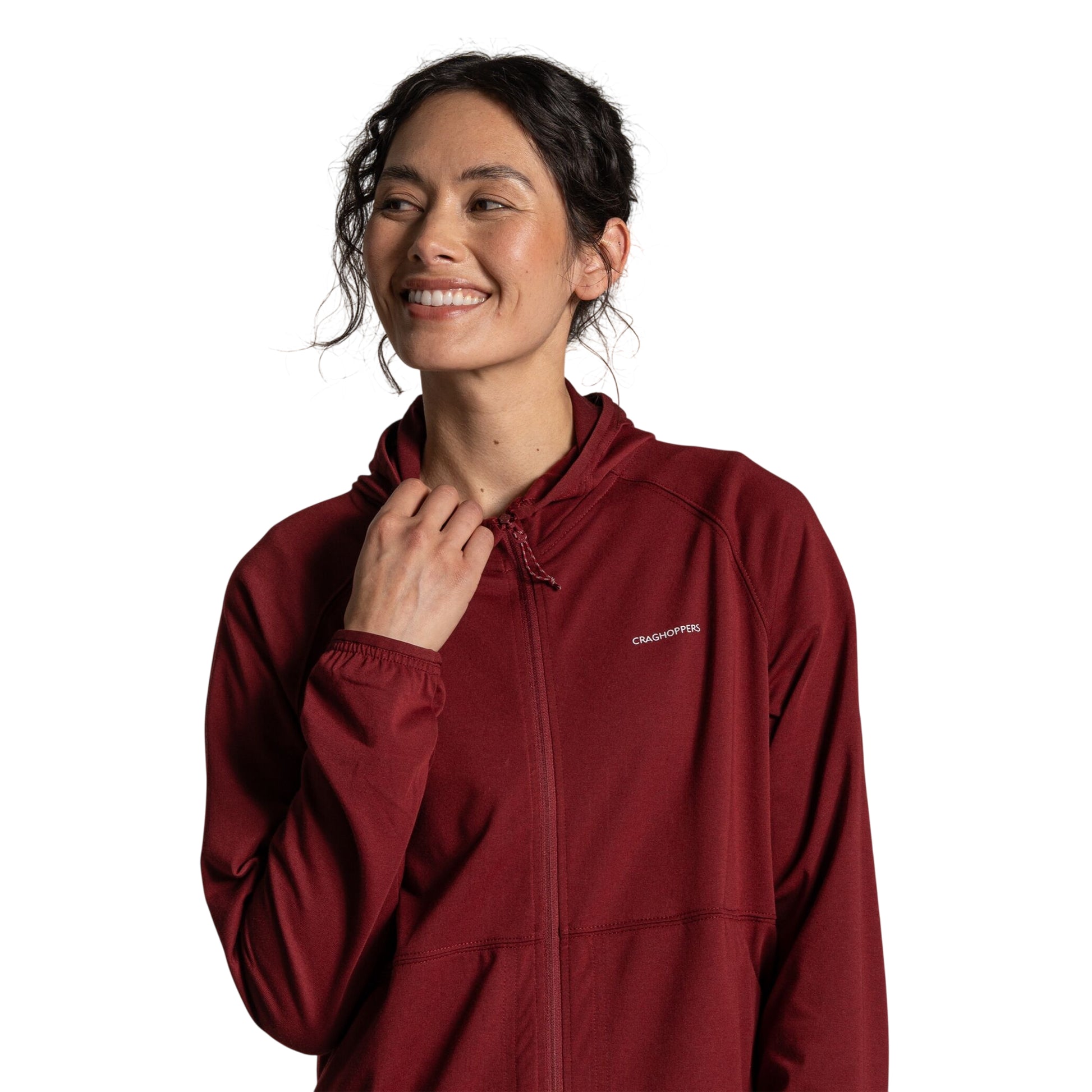 Riad Red - Lifestyle - Craghoppers Womens-Ladies Aya Nosilife Hooded Jacket