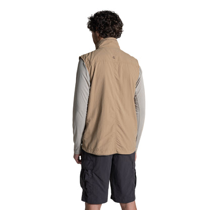 Earthenware - Back - Craghoppers Mens Adventure V Nosilife Gilet