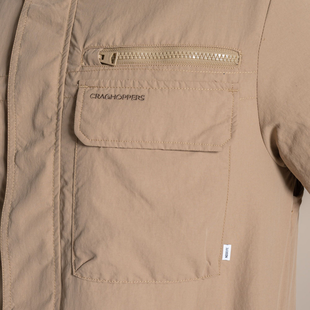 Earthenware - Close up - Craghoppers Mens Adventure V Nosilife Jacket