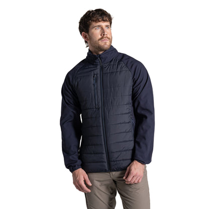 Dark Navy - Side - Craghoppers Mens Expert Compresslite Hybrid Jacket