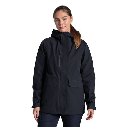 Black - Side - Craghoppers Womens-Ladies Expert Kiwi Pro Stretch Jacket