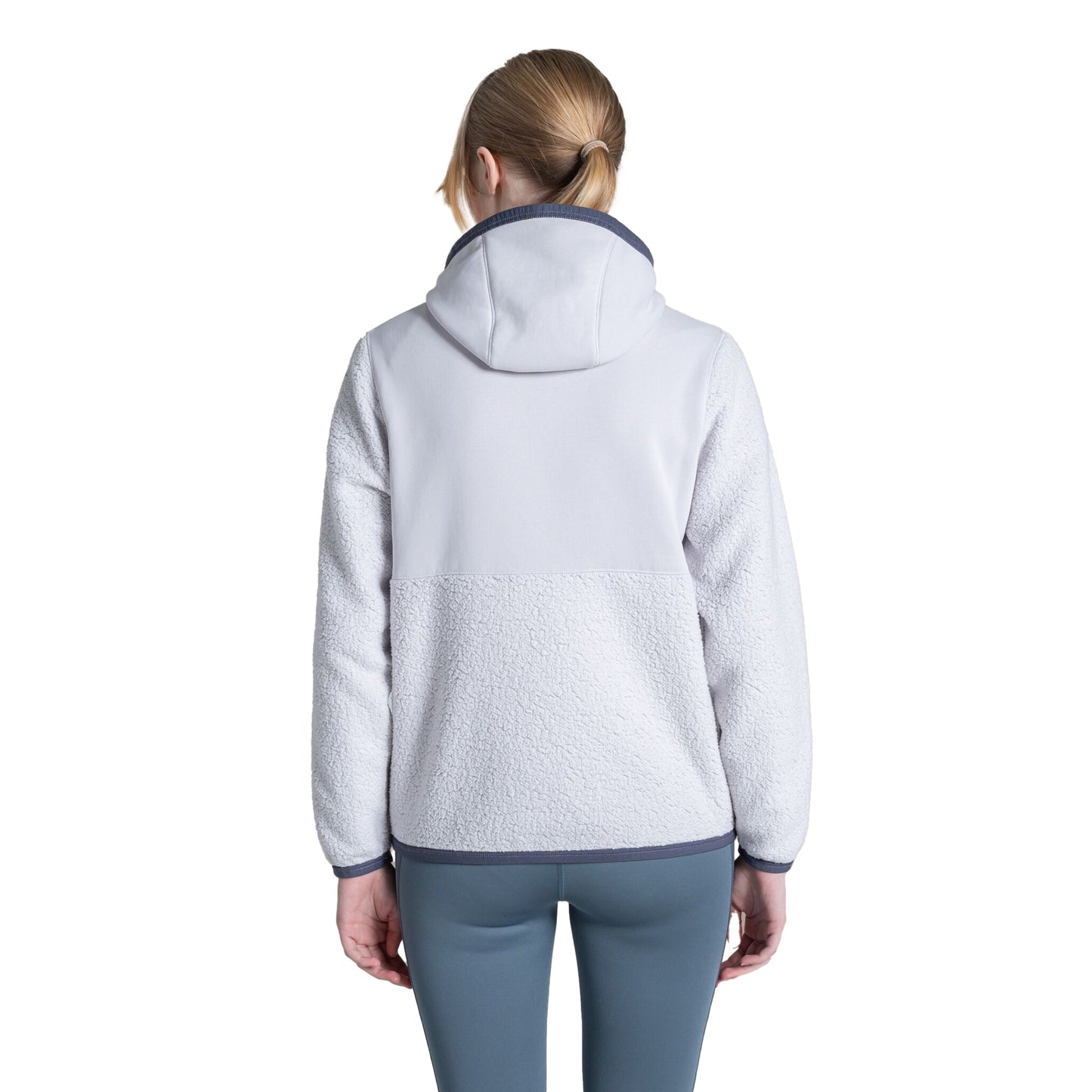 Lunar Grey - Back - Craghoppers Womens-Ladies Telesto Fleece Hooded Jacket