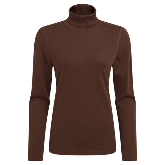 Dark Truffle - Front - Craghoppers Womens-Ladies Charadrion Merino Wool Long-Sleeved T-Shirt